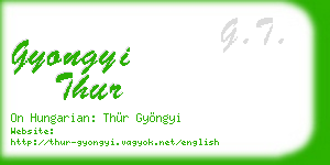 gyongyi thur business card